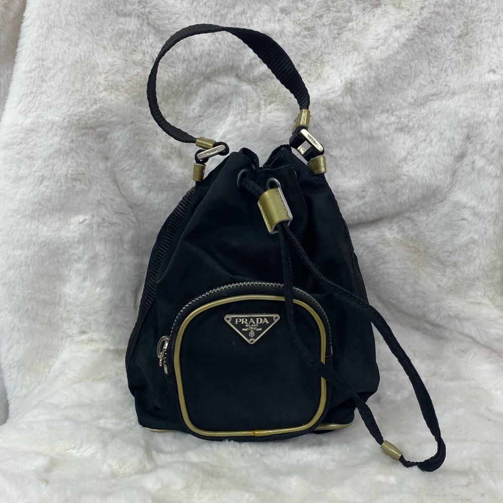 Prada Black and Gold Mini Bag